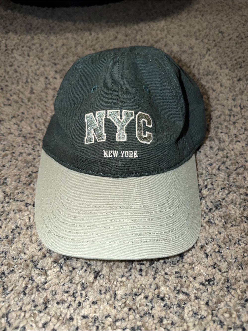 NYC New York Two-Tone Green Baseball Cap